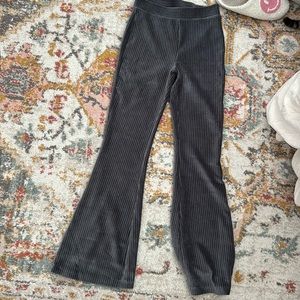 aerie rubbed flare pants